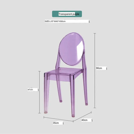 ABOUT WHITE Santiago Sleek Modern Transparent Dining Chair from ABOUT WHITE