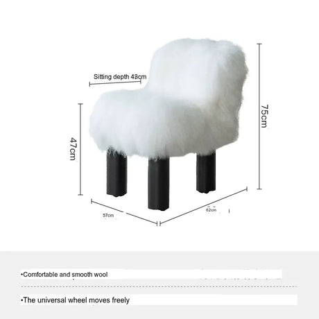 SOOGOOD Elowen Scandinavian Design Wool Dining Chair from SOOGOOD
