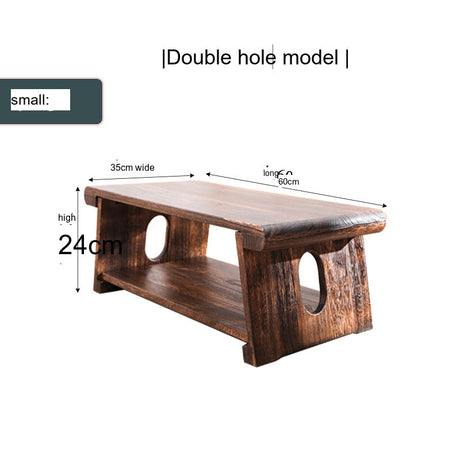 PAULOWNIA Akihiro Elegant Foldable Bay Window Table from PAULOWNIA