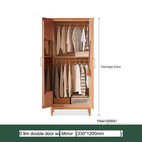 GENJI Aishiko Customizable Nordic Oak Wardrobe from GENJI