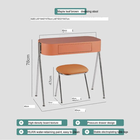 ABOUT WHITE Selene Chic Minimalist Dressing Table from ABOUT WHITE