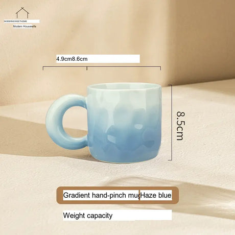MH Elowen Stylish Gradient Coffee Cup with Glass Accent from MH