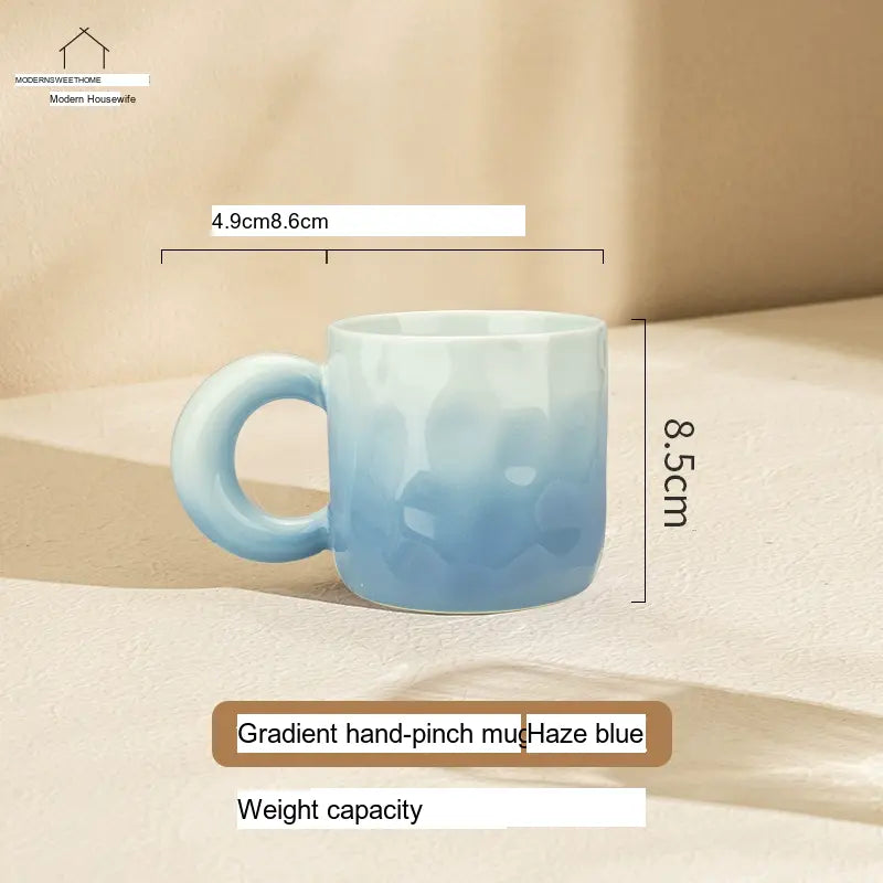 MH Elowen Stylish Gradient Coffee Cup with Glass Accent from MH