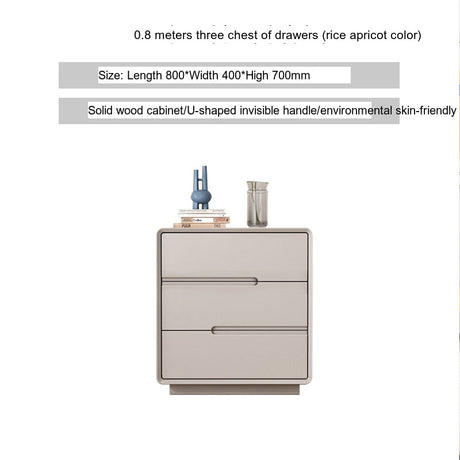 LINYUE Alaric Italian Solid Wood Eight-Drawer Storage Cabinet from LINYUE