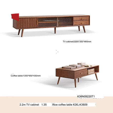 GENJI Akihiko Elegant Solid Wood TV Cabinet from GENJI