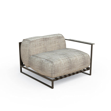 DIME GARDEN Leontine Modern Aluminum Corner Outdoor Sofa Table from DIME GARDEN