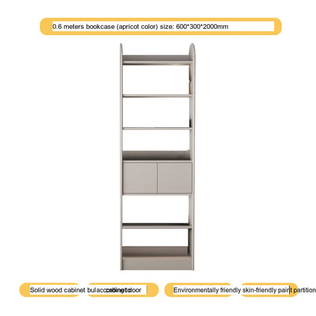 LINYUE Orion Solid Wood Customizable Wall Bookcase from LINYUE