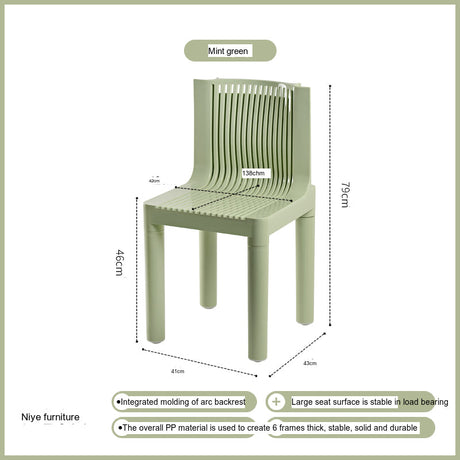 NIYE Zephyr Hollow Backrest Thickened Outdoor Chair from NIYE