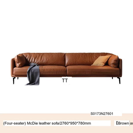 GENJI Haruki Luxurious Leather Down Sofa from GENJI
