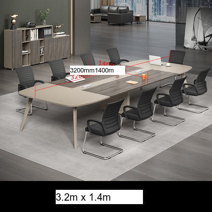 MUTINI Oliver Simple Modern Curved Conference Table Set from MUTINI