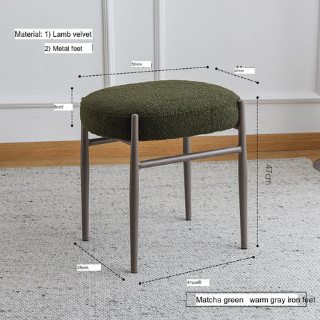 NIYE Zermatt Chic Elegant Fabric Makeup Stool from NIYE