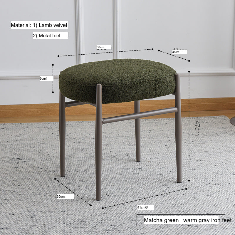 NIYE Zermatt Chic Elegant Fabric Makeup Stool from NIYE