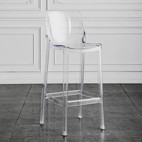 ABOUT WHITE Yamanashi Sleek Transparent Bar Chair from ABOUT WHITE