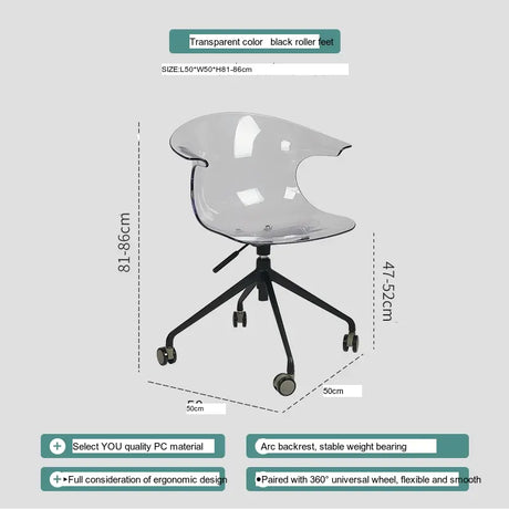 ABOUT WHITE Kiyoshi Elegant Adjustable Computer Chair from ABOUT WHITE