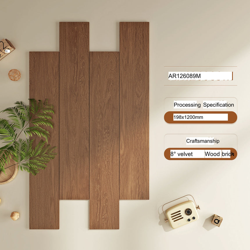 LOFTWELL Isolde Luxe Soft Velvet Wood Grain Tiles from LOFTWELL