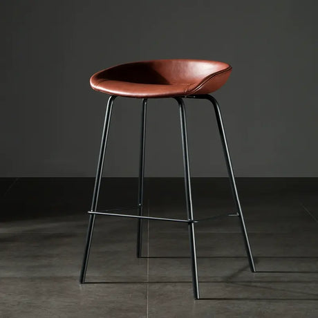 ABOUT WHITE Isadora Minimalist Iron High Bar Stool from ABOUT WHITE