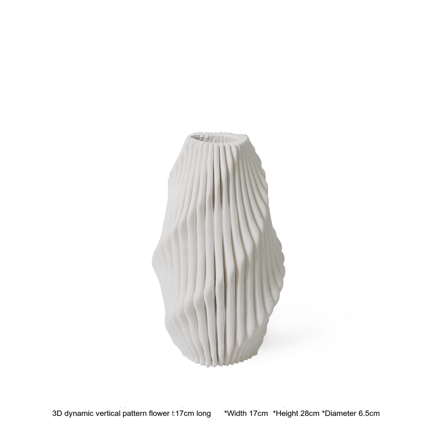 VAVINCI Aeliana Artistic Geometric Ceramic Flower Bottle from VAVINCI