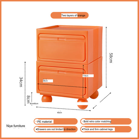 NIYE Calypso Minimalist Nordic Bedroom Storage Side Cabinet from NIYE