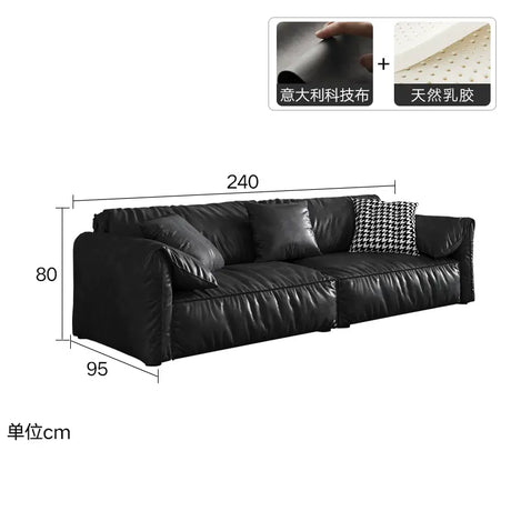 LATE AUTUMN Black Scandinavian Sofa with Modern Design from LATE AUTUMN