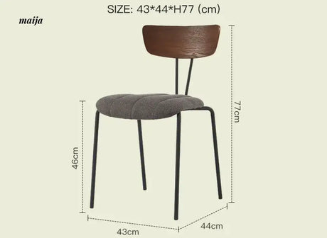 LAZYSPACE Benjamin Industrial Wind Dining Chair from LAZYSPACE