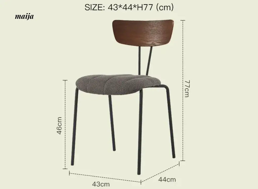 LAZYSPACE Benjamin Industrial Wind Dining Chair from LAZYSPACE