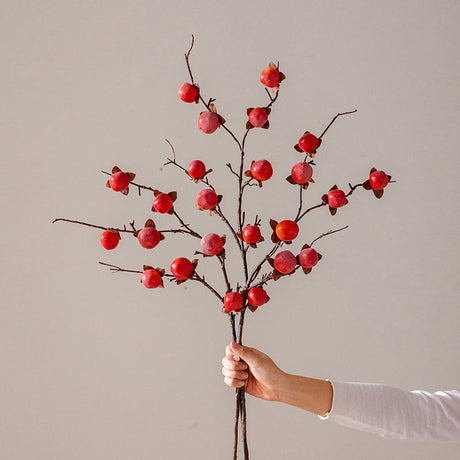 JUHAN Thalassa Lush Decorative Simulation Persimmon Branches from JUHAN