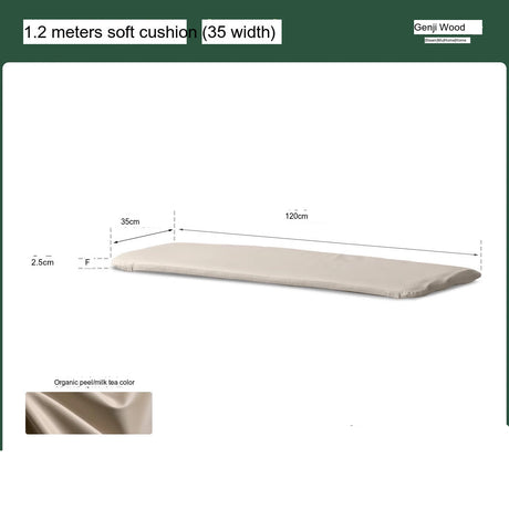 GENJI Haruki Elegant Solid Wood Wide Bench from GENJI