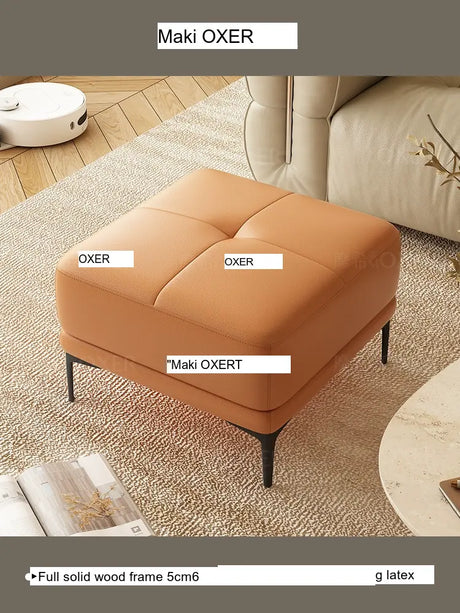 MOXER Juniper Solid Wood Footrest Compact Living Room Stool from MOXER