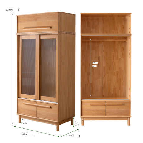 BAIYA SHUNAN Kazuki Elegant Wooden Wardrobe Furniture from BAIYA SHUNAN