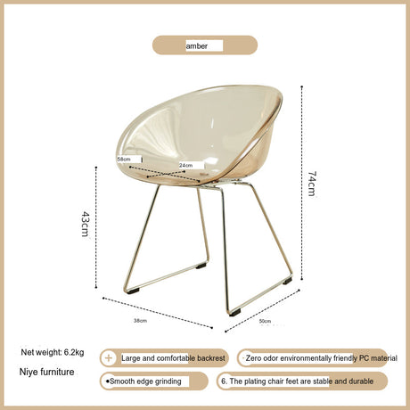 NIYE Elowen Modern Chic Acrylic High Chair from NIYE