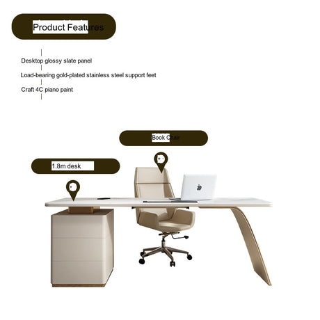 WW Sophie Minimalistic Laptop and Bookcase Desk from WW