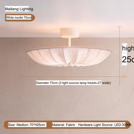 MAILANG Anorak Sleek Cream Lighting Ceiling Fixture from MAILANG