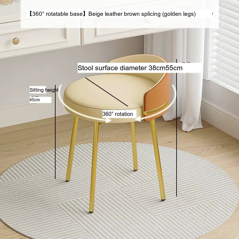 XIMIKA Seraphina Rotating Creamy Luxe Makeup Stool from XIMIKA