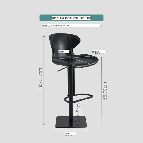 ABOUT WHITE Isadora Nordic Light Luxury High Stool from ABOUT WHITE