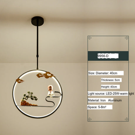 BOJI Minoru Stylish LED Ceiling Lamp Chinese Style from BOJI