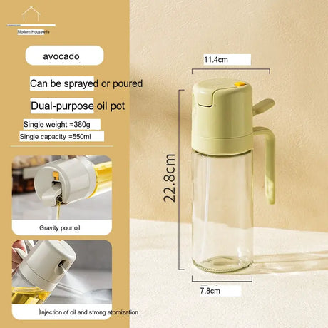 MH Amaya Versatile Airtight Seasoning Glass Injector Bottle from MH