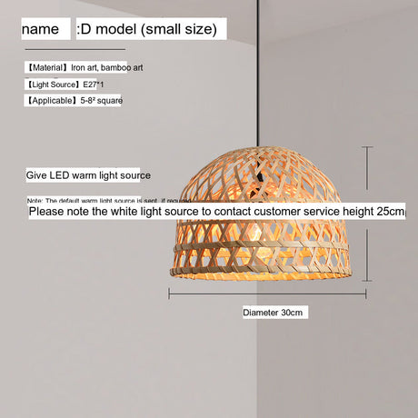 BOJI Haruki Elegant Bamboo Ceiling Lamp from BOJI