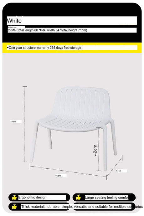 ABOUT WHITE Elowen Minimalist Comfortable Recliner Chair from ABOUT WHITE