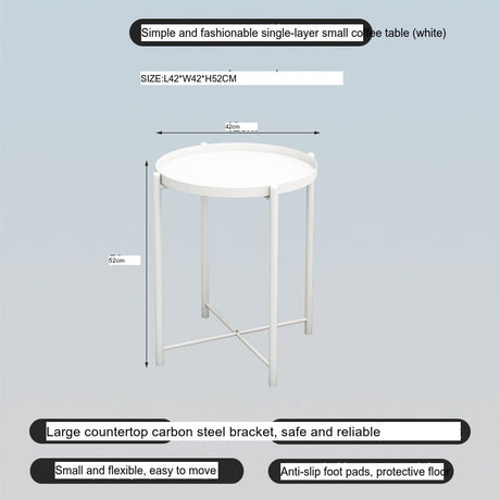 A&D Lysander Minimalist Wrought Iron Coffee Table from A&D