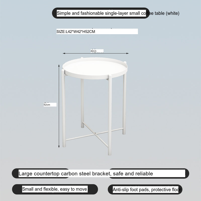 A&D Lysander Minimalist Wrought Iron Coffee Table from A&D