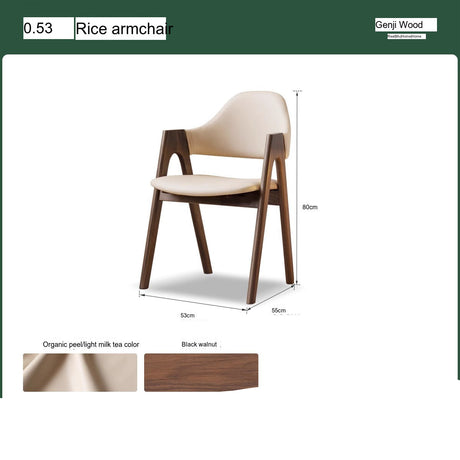 GENJI Elysia Contemporary Oak Dining Chair from GENJI