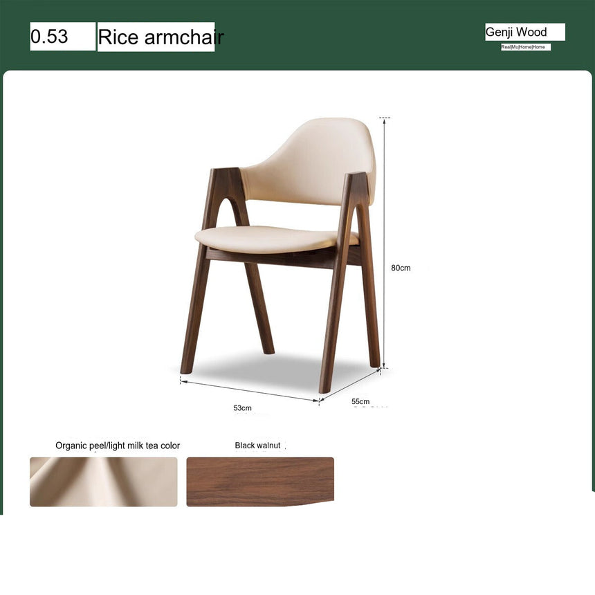 GENJI Elysia Contemporary Oak Dining Chair from GENJI