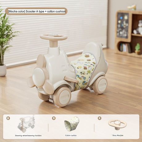 MIGOBEAR Two-in-One Airplane Rocker Children's Swings from KAWADENO