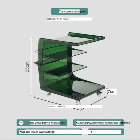 ABOUT WHITE Isolde Modern Minimalist Acrylic Coffee Table from ABOUT WHITE