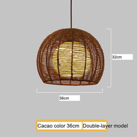 BOJI Kintaro Artistic Woven Lampshade Ceiling Lamp from BOJI