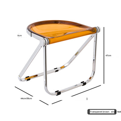 NIYE Montgomery Sleek Transparent Folding Stool from NIYE