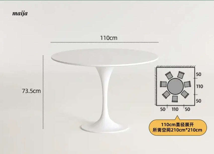PUMPKIN BOX Round Tulip Dining Table from PUMPKIN BOX