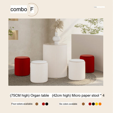 SHIBA Izumi Compact Modern Round Coffee Table Set from SHIBA