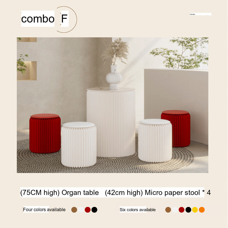 SHIBA Izumi Compact Modern Round Coffee Table Set from SHIBA