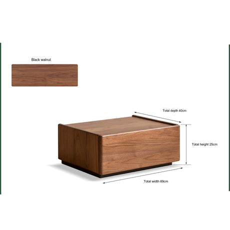GENJI Takumi Elegant Solid Wood Nightstand from GENJI